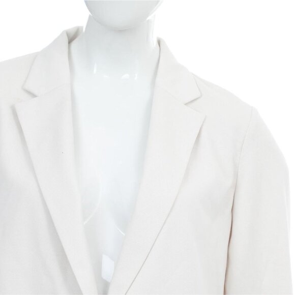 Uniqlo Women’s L UV Off White Lightweight Blazer Jersey Jacket NWT Avant Garde - Picture 2 of 8